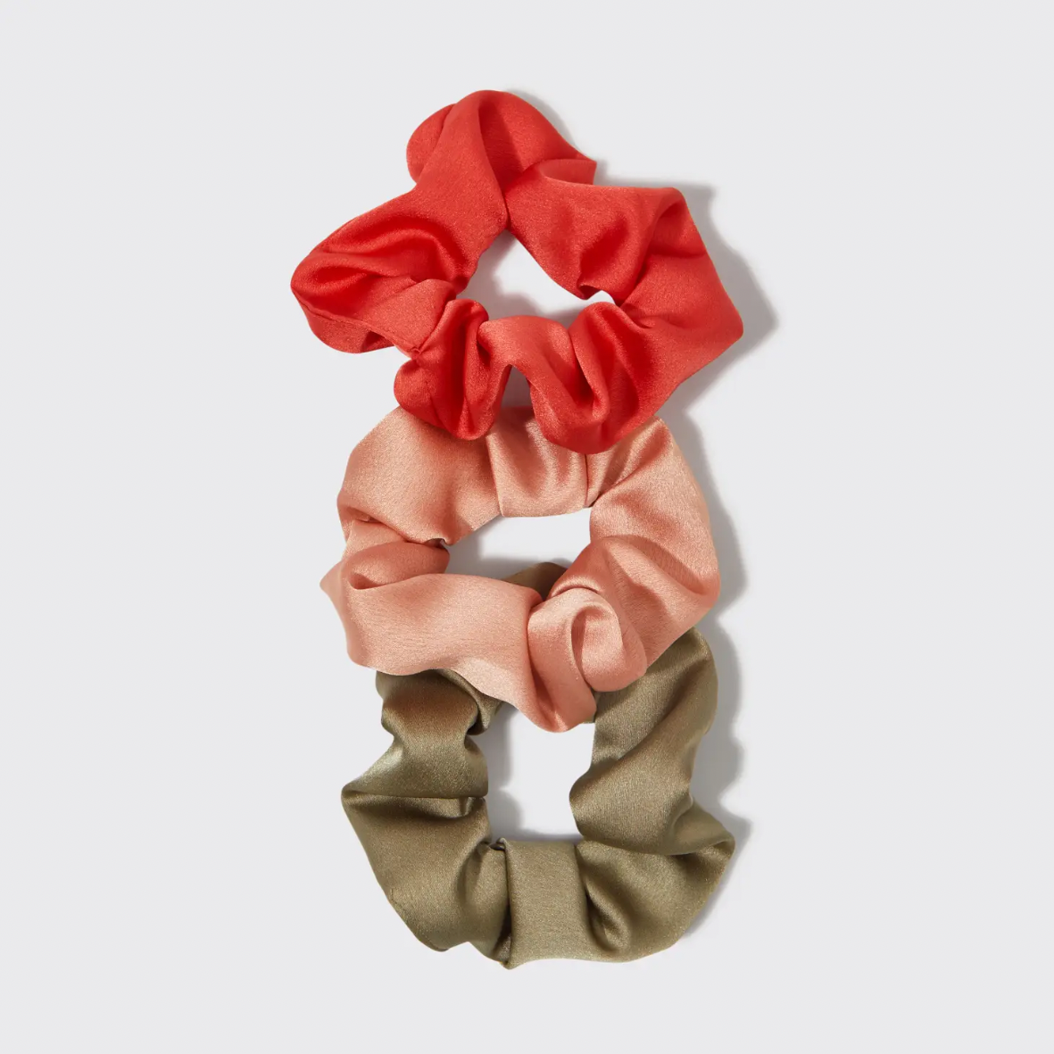 Holiday Cracker Satin Scrunchies 3pc Set - Posie